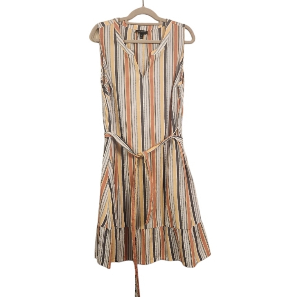 Women's Lane Bryant Sleeveless Seersucker Striped Dress sz 18